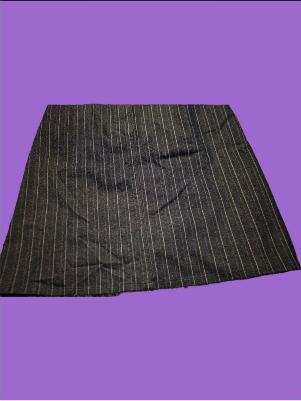 4/$67 Deal! Vintage Cleo navy Pinstripe Midi Skirt